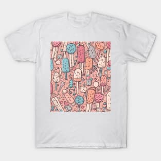 Popsicle and Sprinkles Pattern T-Shirt